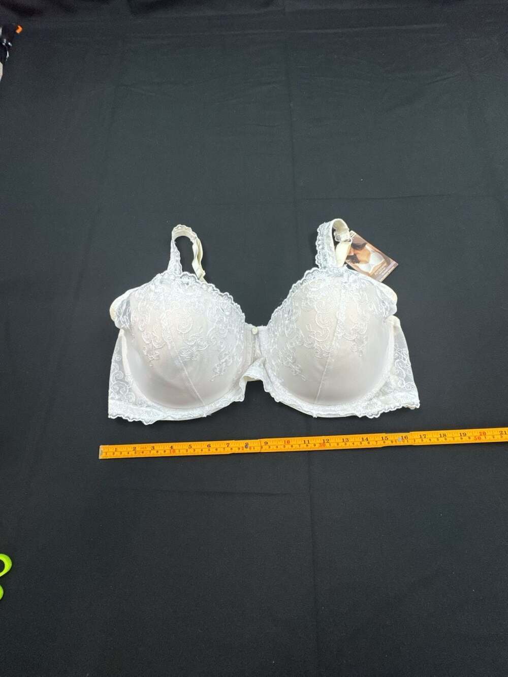 Ambrielle Woman Mystique Embroidered Balconet Bra White 44DD